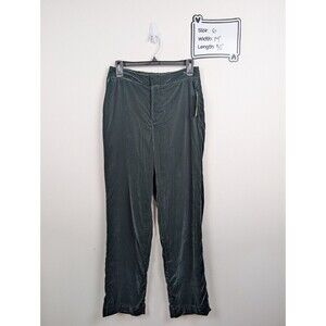 NEW A New Day High-Rise Straight Leg Velvet Trousers Green Size 6